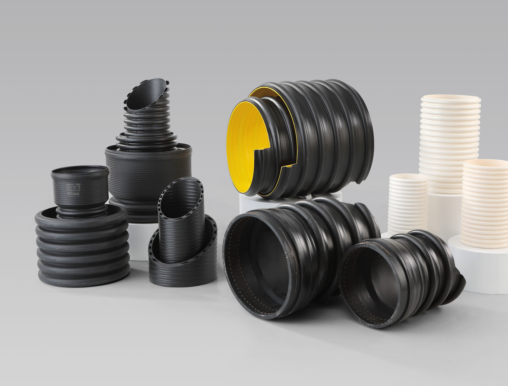 LESSO HDPE drainage pipe assortment from the first website version